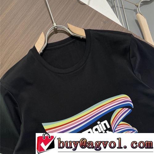先行販売 しわになりにくい 2022春夏 半袖Tシャツ バルマンコピー ブランド 2色可選 ラックスした雰囲気