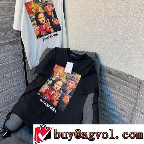 自分らしいスタイリング 半袖Tシャツ ファション性の高い 2色可選 ブランド 偽物 通販 2022春夏 お洒落に魅せる
