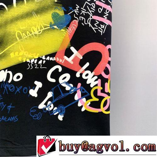 2022春夏 バリエーションに富む 2色可選 半袖Tシャツ 選べる極上 ディースクエアードスーパーコピー 激安 ラウンドネック