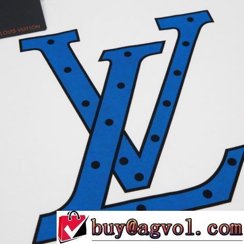 オリジナル 2022春夏 2色可選 プリント 半袖Tシャツ 着心地抜群 LOUIS VUITTONブランド コピー 優しいフィット感
