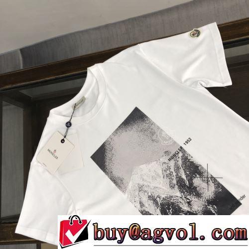 2022春夏 細身のシルエット 2色可選 モンクレールコピー ブランド 利便性に優れ プリント 半袖Tシャツ