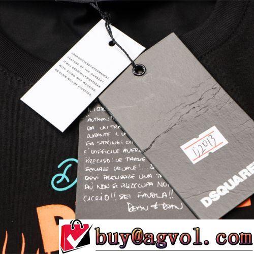 プリント お洒落に魅せる DSQUARED2偽物ブランド 高品質 人気 2022春夏 半袖Tシャツ 2色可選 通気性に優れた