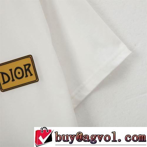 デザイン性の高い 半袖Tシャツ 2色可選 DIORブランドコピー 収縮性のある コーデ 知的なムードを演出 2022春夏