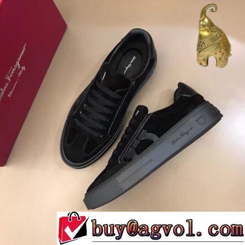 スエード ジョギング 着用 2022新作 FERRAGAMOコピー 先行販売 カジュアルシューズ