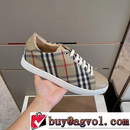 BURBERRY偽物ブランド フラットシューズ 2色可選 上品上質 透湿・防水素材採用 2022新作