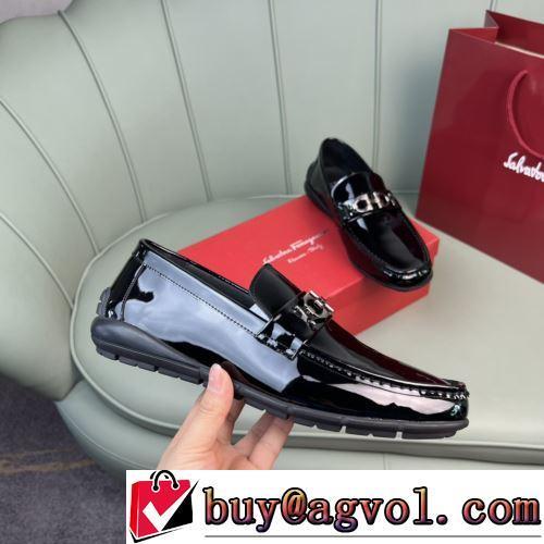 2022新作 ローファー FERRAGAMOスーパーコピー デザイン性の高い エナメル革