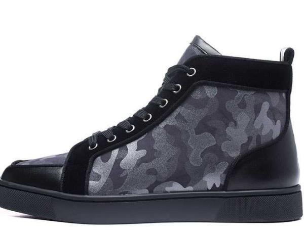 2018年春夏新作クリスチャンルブタンスニーカーコピーCHRISTIAN LOUBOUTIN人気激売れハイカットメンズシューズレザー