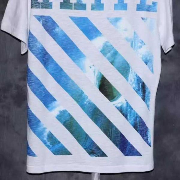 抜群な存在感オフホワイトｔシャツ格安OFF-WHITEコピー定番のクルーネック半袖Tシャツメンズトップス
