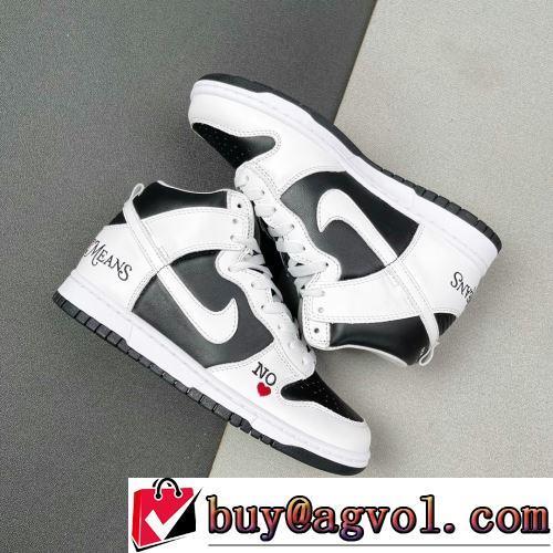 2022新作 Supreme x Nike SB Dunk 人気雑誌掲載 ハイトップシューズ シュプリームブランド コピー 優しい履き心地 通気性に優れた コスパ最高のプライス