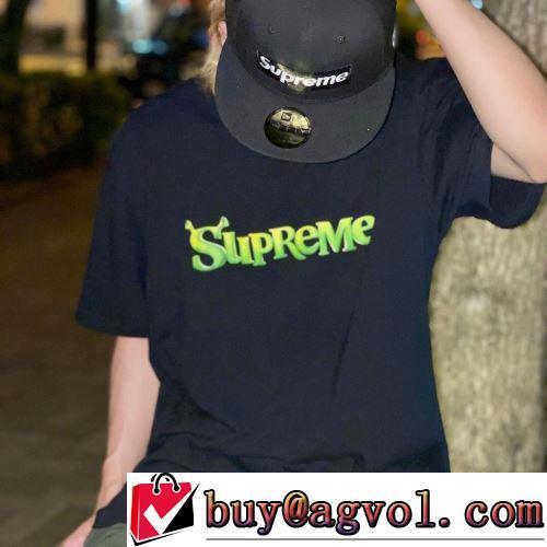 存在感のある 4色可選 半袖Tシャツ 自分らしいスタイリング Supreme 21fw Shrek Tee 着回し度抜群 シュプリームスーパーコピー 2022春夏