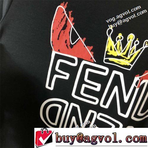 2色可選 デザイン性の高い 高品質 大人気再登場 フェンディスーパーコピー 半袖Tシャツ 柔らかい手触り 2022新作