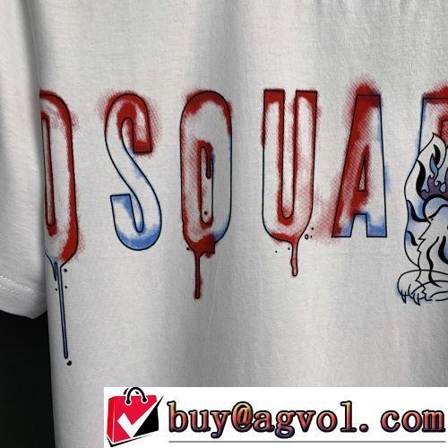 DSQUARED2スーパーコピー 激安 人気雑誌掲載 自分らしいスタイリング 2022春夏 ラウンドネック 2色可選 半袖Tシャツ
