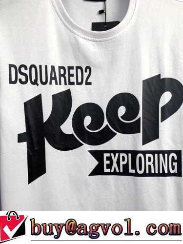 2色可選 ラウンドネック 大人の個性を カッコいい印象を付ける 半袖Tシャツ ディースクエアードコピー ブランド 気軽にカジュアルに使える