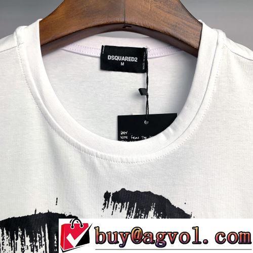 半袖Tシャツ コスパ最高のプライス 2色可選 ディースクエアードブランドスーパーコピー デザイン性の高い カッコいい印象を付ける 2022春夏