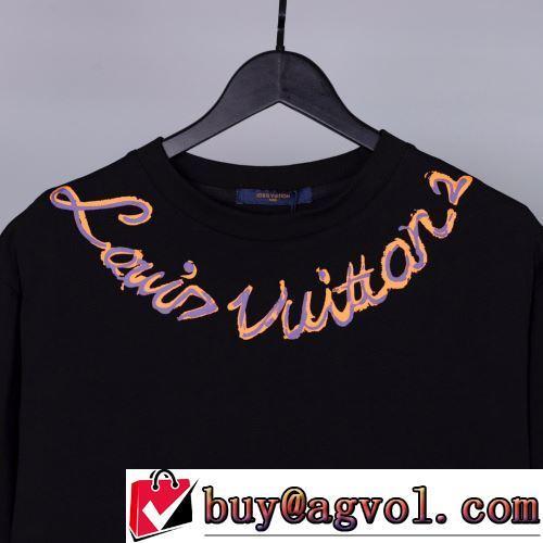 2022新作 オリジナル 半袖Tシャツ 2色可選 ラックスした雰囲気 ラウンドネック LOUIS VUITTONブランド 偽物 通販
