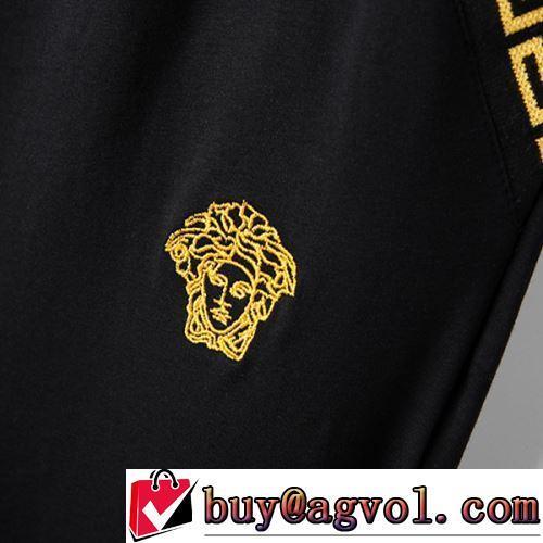 セットアップ上下 2色可選 レジャー 刺繍加工 2022春夏 高級感ある 吸汗性に優れ ヴェルサーチコピーブランド