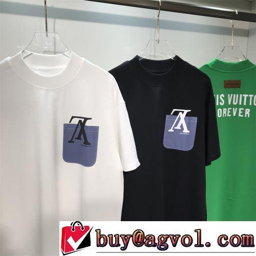 LOUIS VUITTON偽物ブランド 半袖Tシャツ 3色可選 高級感ある 着心地満点 2022春夏