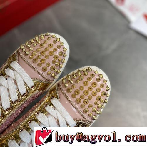 2022新作 最安値に挑戦 フラットシューズ ポップ クッション加工 着用 CHRISTIAN LOUBOUTINブランド コピー