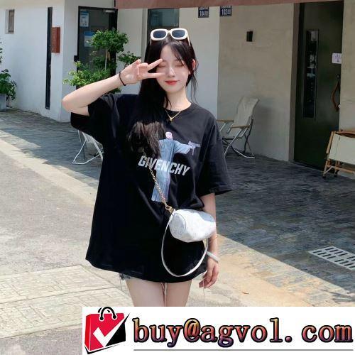 プリント 半袖Tシャツ オリジナル ジバンシィコピー ブランド 2022春夏 カッコいい印象を付ける 高品質