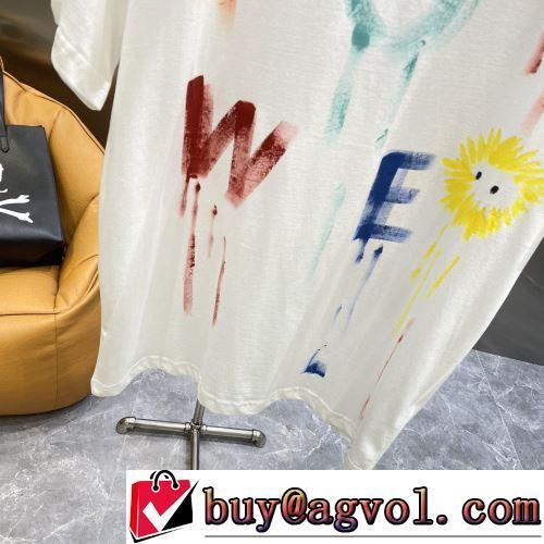 2022春夏 ラックスした雰囲気 高品質 人気 半袖Tシャツ 2色可選 優しいフィット感 ロエベブランドコピー