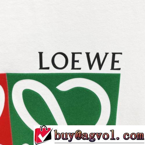 選べる極上 2色可選 柔らかい手触り 半袖Tシャツ 使い勝手抜群 ロエベ偽物ブランド 2022春夏 高品質