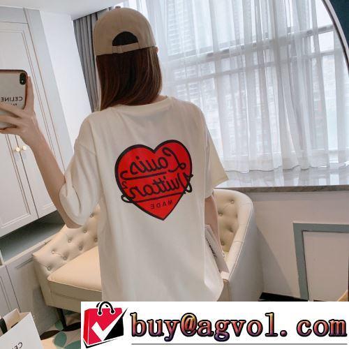 半袖Tシャツ ルイ ヴィトンブランドスーパーコピー ラックスした雰囲気 2022春夏 柔らかい手触り 個性的 