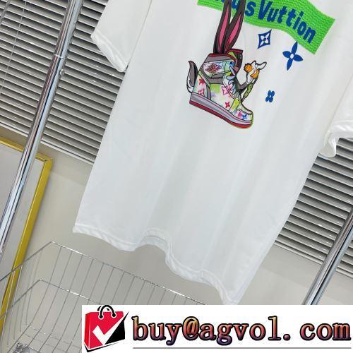 半袖Tシャツ 2022春夏 ルイ ヴィトンスーパーコピー 柔らかい手触り 極上の着心地 カッコいい印象を付ける