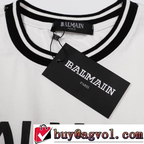 2色可選 2022春夏 バルマンブランド コピー デザイン性の高い 最安値に挑戦 半袖Tシャツ 自然な肌触り