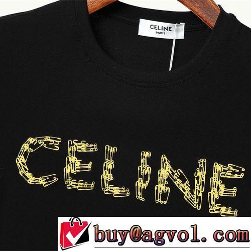 一番人気の新作はこれ CELINEコピー ブランド 2色可選 Tシャツ 2022春夏 クールビズ 縦には伸びにくい 超目玉