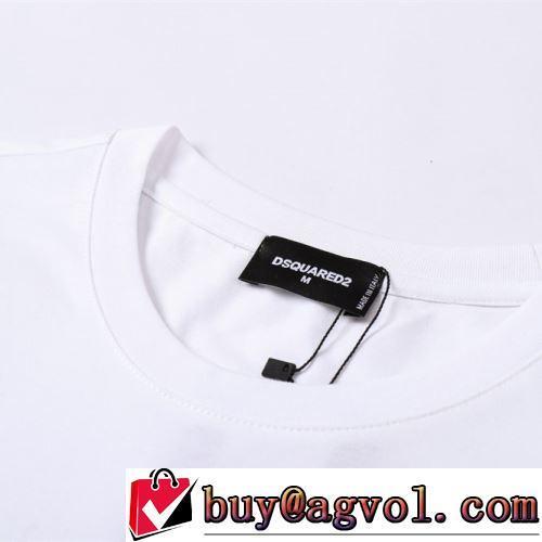 2022春夏 プリント 最安値に挑戦 DSQUARED2ブランド コピー 半袖Tシャツ 2色可選 ラウンドネック 自然な肌触り