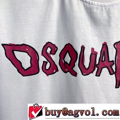 ラウンドネック 縦には伸びにくい 2022春夏 半袖Tシャツ 極上の着心地 DSQUARED2ブランド 偽物 通販 2色可選 レイヤード風