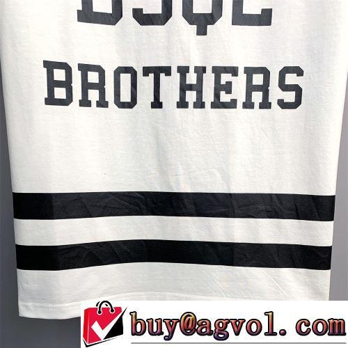 DSQUARED2偽物ブランド 2022春夏 気軽にカジュアルに使える 2色可選 Tシャツ 落ち着いた質感 ラウンドネック