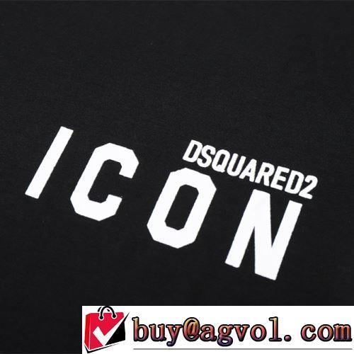 半袖Tシャツ 2022春夏 縦には伸びにくい クールビズ 海外セレブ愛用 2色可選 ディースクエアード偽物ブランド