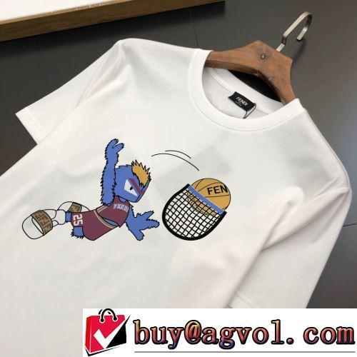 カッコいい印象を付ける フェンディブランド 偽物 通販 Tシャツ 4色可選 しわになりにくい 極上の着心地 2022春夏
