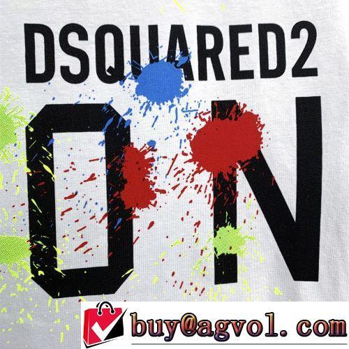 コスパ最高のプライス 2022春夏 2色可選 DSQUARED2ブランド コピー 使い勝手抜群 レジャー 半袖Tシャツ 乾きやすい