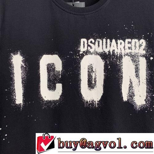 2022春夏 シンプル 2色可選 半袖Tシャツ 希少価値大！DSQUARED2コピーブランド 優しいフィット感