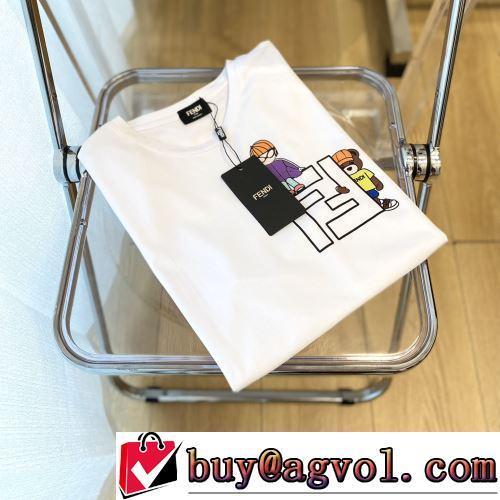 コスパ最高のプライス 通気性に優れた FENDIスーパーコピー 代引 半袖Tシャツ 2022春夏 カラーラインナップ 4色可選