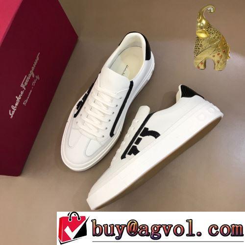 3色可選 個性的 FERRAGAMOスーパーコピー 2022新作 ナチュラルな素材感 フラットシューズ