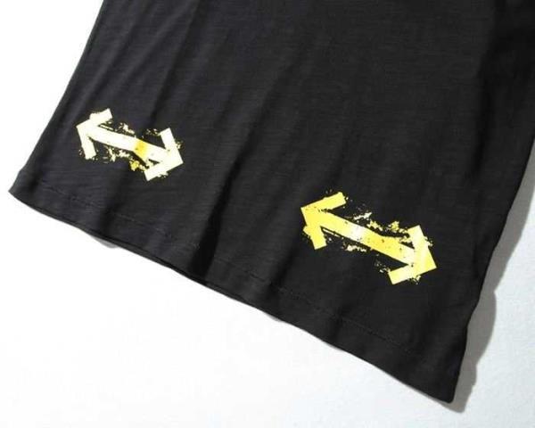 2018春夏新品OFF-WHITEオフホワイトＴシャツ通販男女兼用半袖クルーネックトップスブラック、ホワイト2色