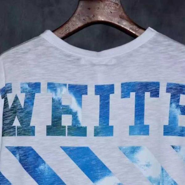 抜群な存在感オフホワイトｔシャツ格安OFF-WHITEコピー定番のクルーネック半袖Tシャツメンズトップス
