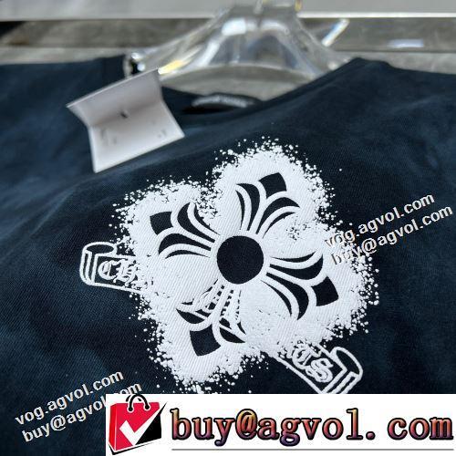 2022春夏 2色可選 流行に関係なく長年愛用できる 半袖Tシャツ クロムハーツスーパーコピー 柔らかい手触り