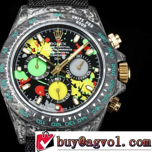 2022新作 機械式（自動巻き）ムーブメント 人気ブランド 男性用腕時計 使い勝手抜群 夜光効果 6針クロノグラフ ROLEXスーパーコピー 激安
