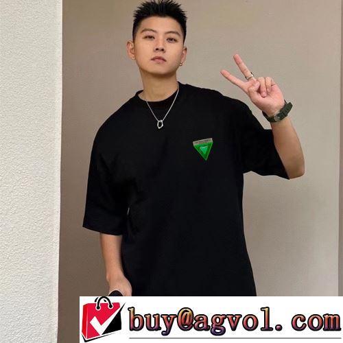 2022春夏 海外セレブ愛用 4色可選 ボッテガ ブランド偽物ブランド 半袖Tシャツ 肌に密着 シンプル