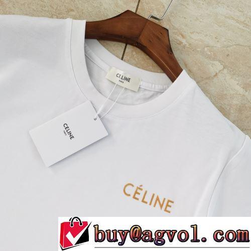 半袖Tシャツ ラウンドネック 2022春夏 CELINEコピー 先行販売 着心地満点 2色可選 頑丈な素材