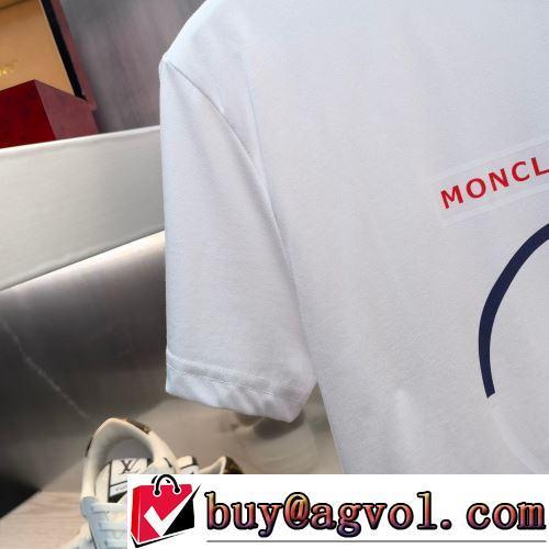 活用できるアイテム モンクレール偽物ブランド 半袖Tシャツ 2022春夏 柔らかい手触り カッコいい印象を付ける 2色可選
