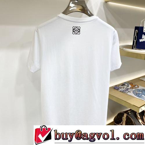 選べる極上 2色可選 柔らかい手触り 半袖Tシャツ 使い勝手抜群 ロエベ偽物ブランド 2022春夏 高品質