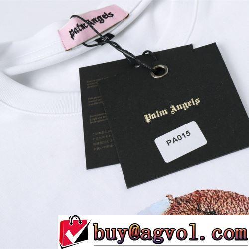 バリエーションに富む 2022春夏 今買い◎得 半袖Tシャツ 超目玉 2色可選 ラウンドネック Palm Angels 偽物ブランド