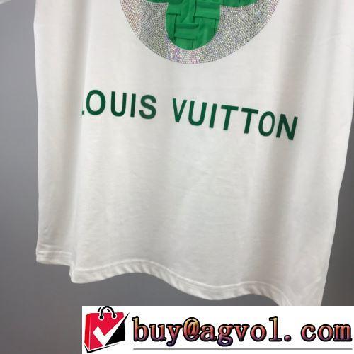 ラウンドネック 着心地抜群 2022春夏 半袖Tシャツ LOUIS VUITTONコピーブランド 使い勝手抜群 2色可選