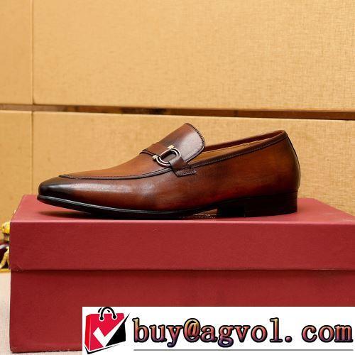革靴 2022新作 FERRAGAMOブランド コピー 最安値に挑戦 フォーマルシューズ 3色可選