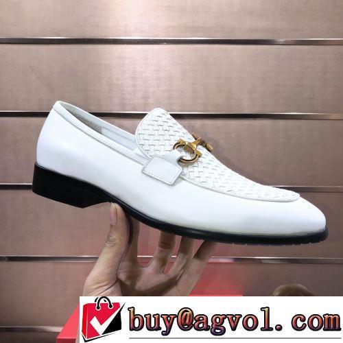 2022新作 耐久性のある 高級本革 FERRAGAMOコピー レザーシューズ靴